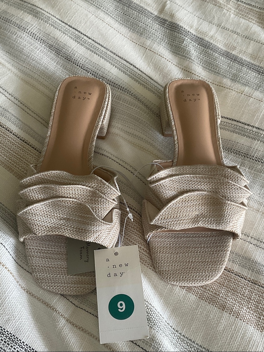 a new day Neutral Beige Ruffle Slide Mules - Picture 4 of 7